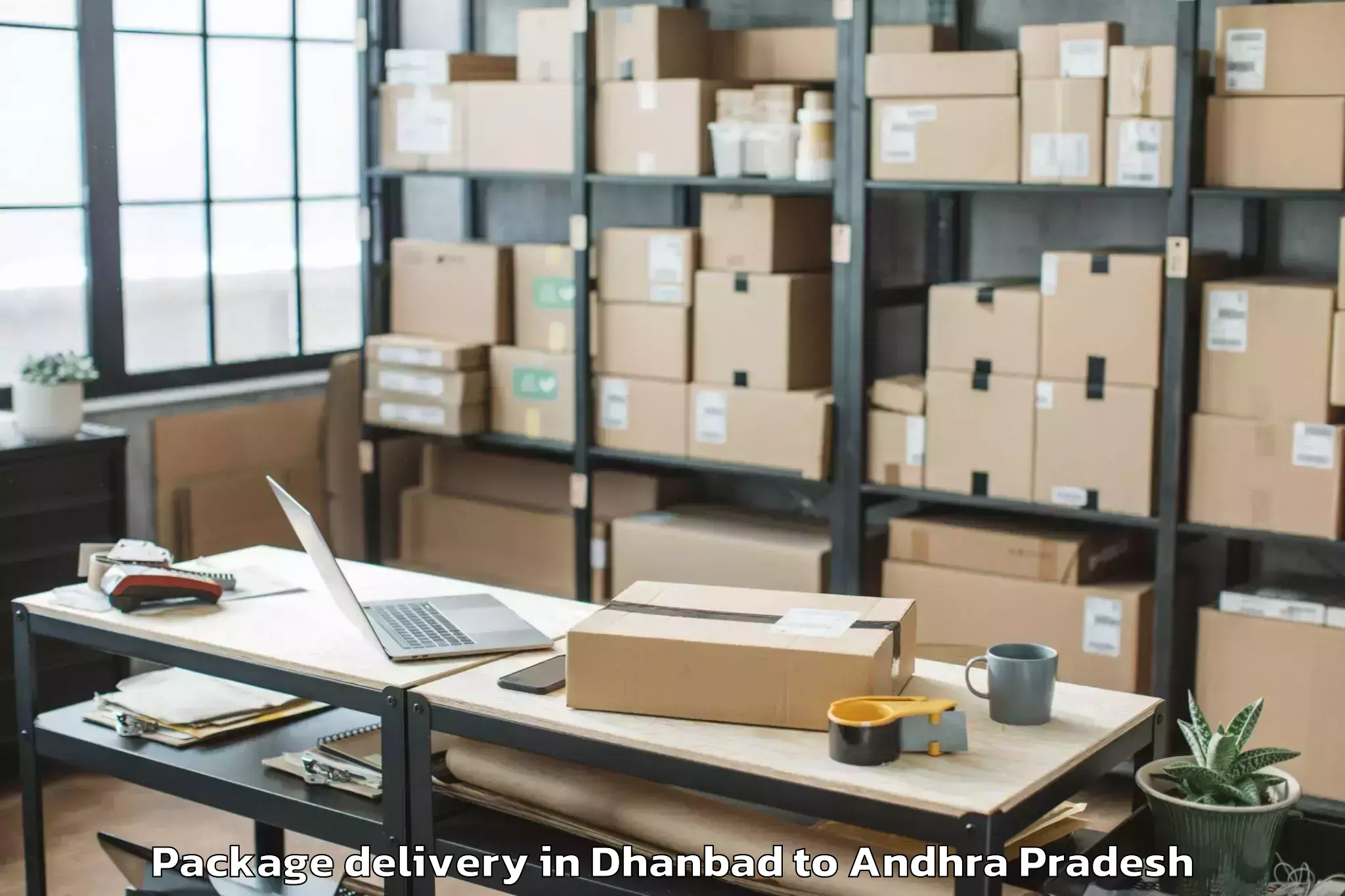 Quality Dhanbad to Maddipadu Package Delivery